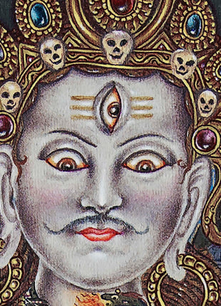Dancing Shiva Thangka Print | Wall Hanging Of Shivalingam | Gift Ideas