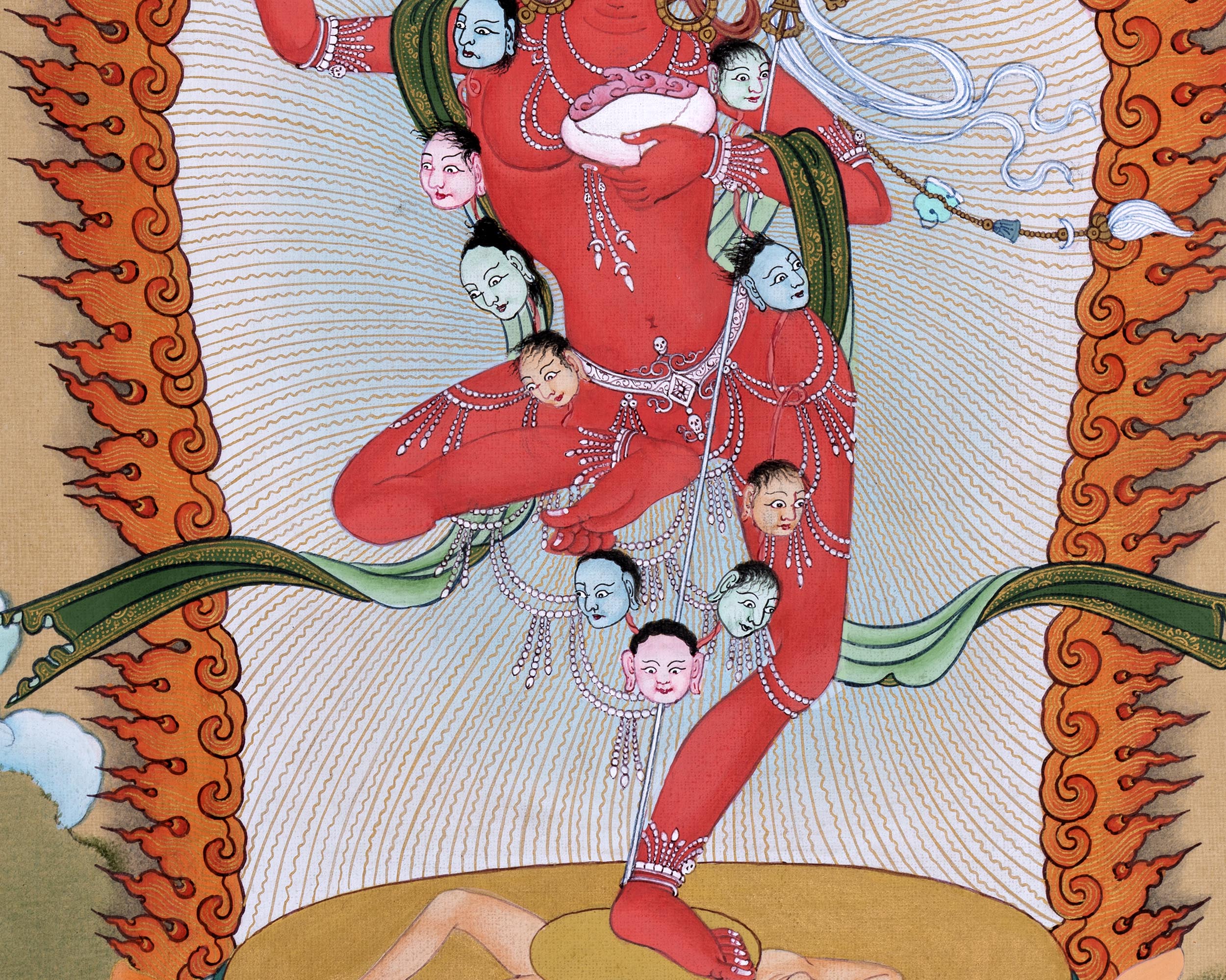 Vajravarahi | Dakini Thangka Print | High Quality Giclee Canvas Print