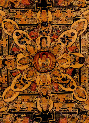 Buddha Mandala Art | Traditional Tibetan Thangka | Wall Decors