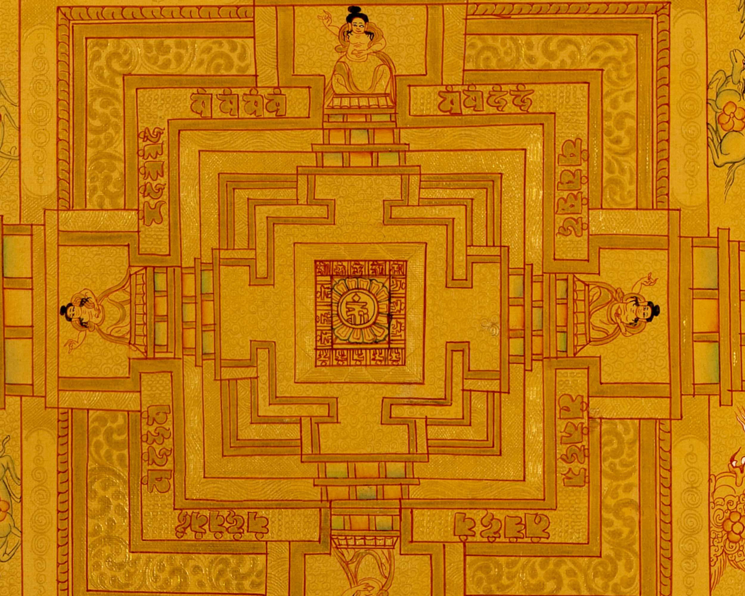 Kalachara Mandala Thanka | Buddhist Decorative Art