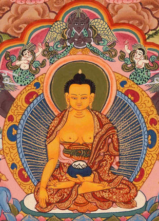 Shakyamuni Buddha Life Story | Tibetan Thangka | Wall Decor