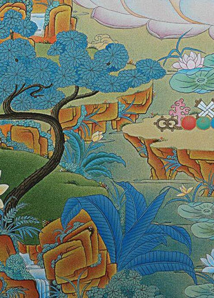 Avalokiteshvara Bodhisattva Thangka, Chenrezig Himalayan Vajrayana Buddhist Art, Chenrezig thangka