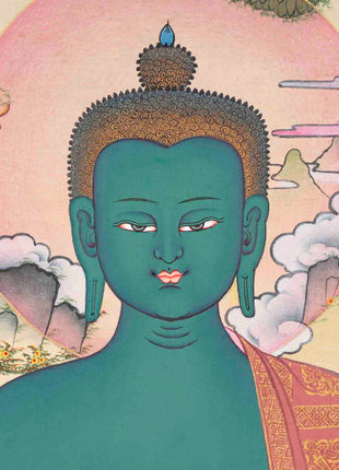 Thangka Of Medicine Buddha | Healing Buddha | Traditional Art