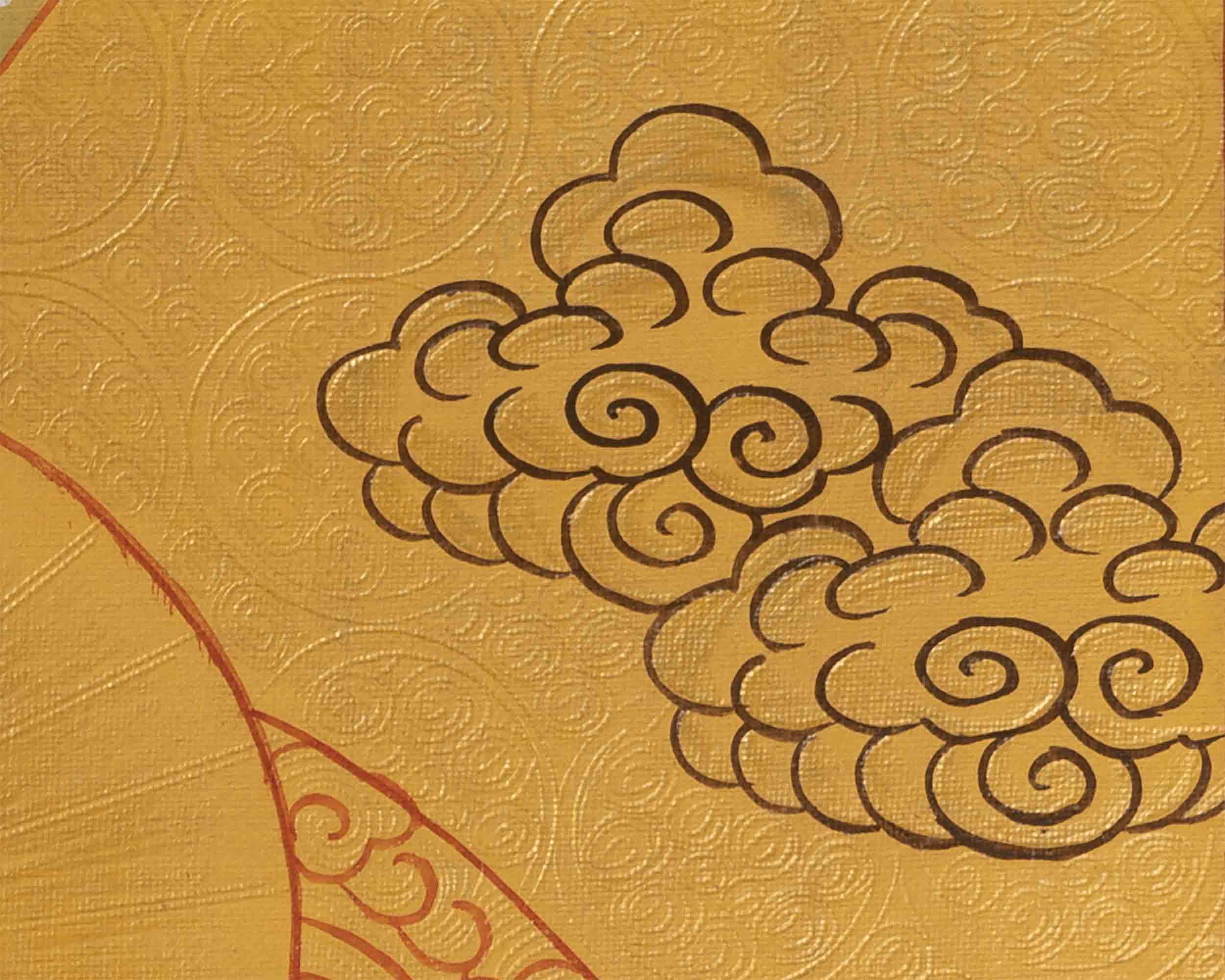 Vajrasattva Painting | Traditional Buddhist Thangka | Wall Hanging Decors