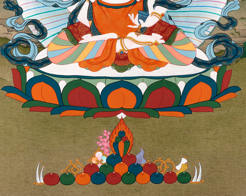 Vajrasattva Consort Thangka | Dorje Sempa Yab Yum | Tibetan Buddhist A