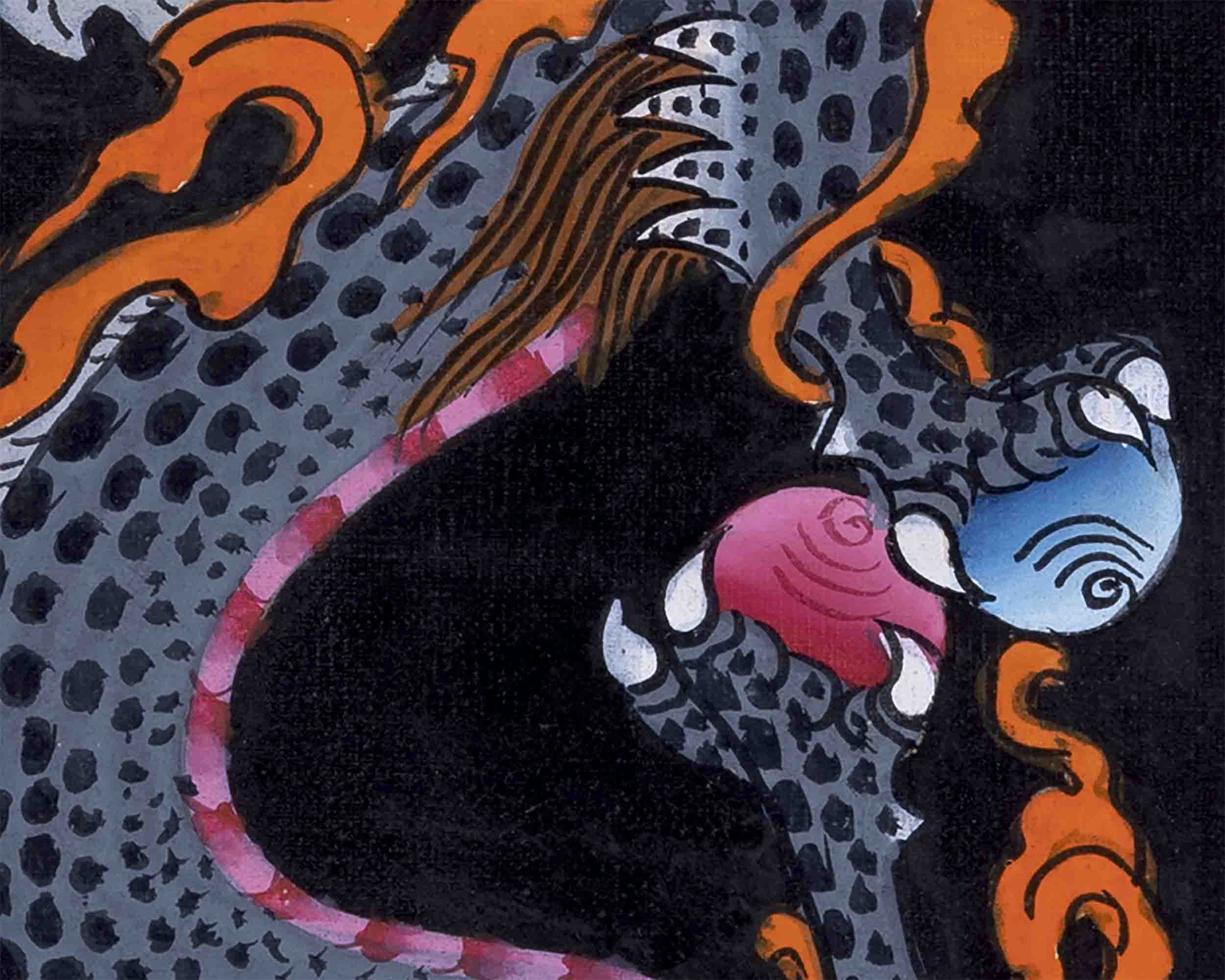 Dragon Painting Thangka | Wall Decoration Painting