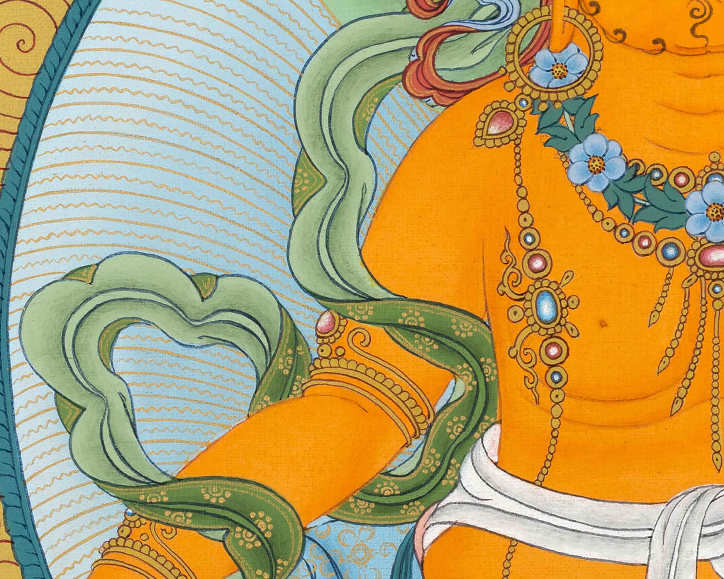 Traditional Wealth Deity Dzambala Thangka