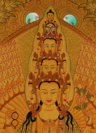 1000 Armed Avalokiteshvara Thangka | Wall Hanging Decoration