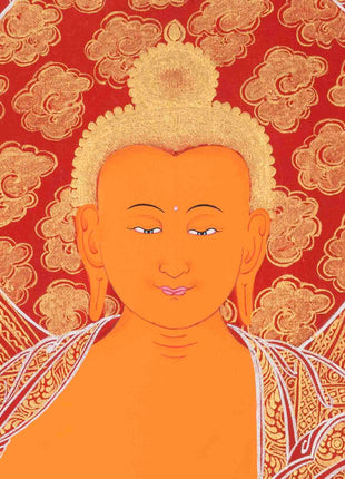Buddha Thangka | Shakyamuni Buddha | Handpainted Traditional Art