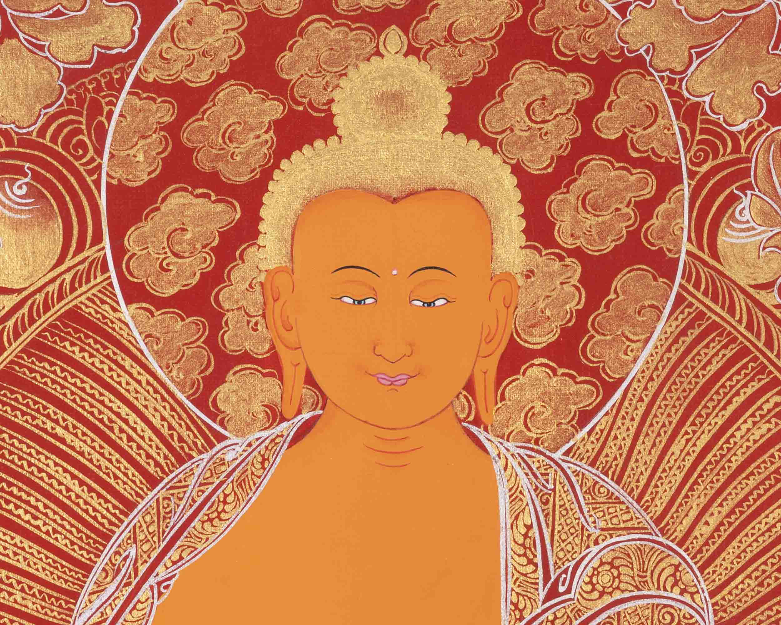 Buddha Thangka | Shakyamuni Buddha | Handpainted Traditional Art