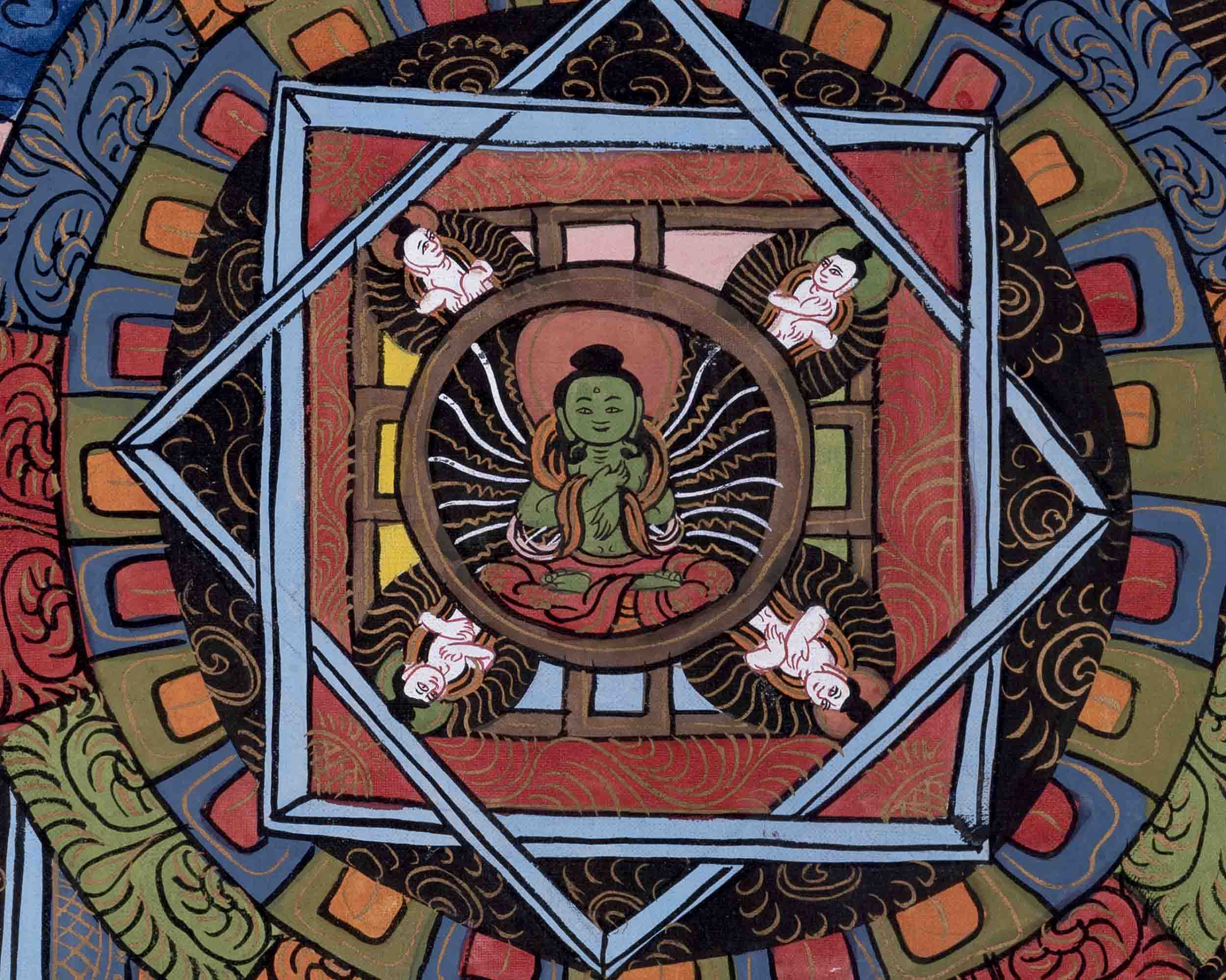 Three Mandala Thangka | Religious Buddhist Painting | Wall Decors
