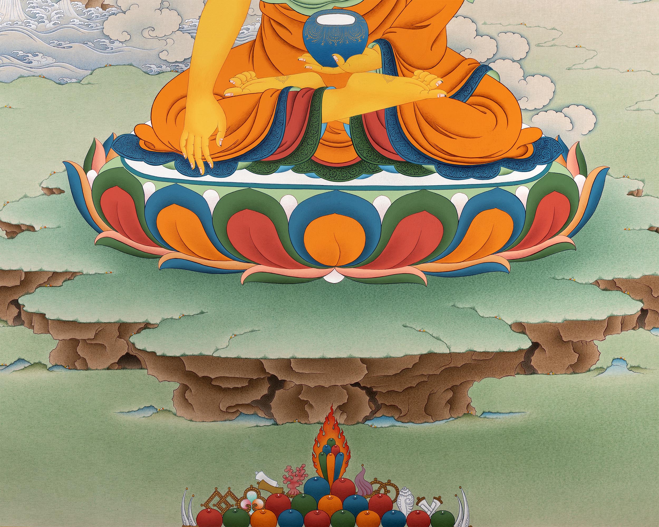 Shakyamuni Buddha Thangka | Tibetan Buddhist Painting