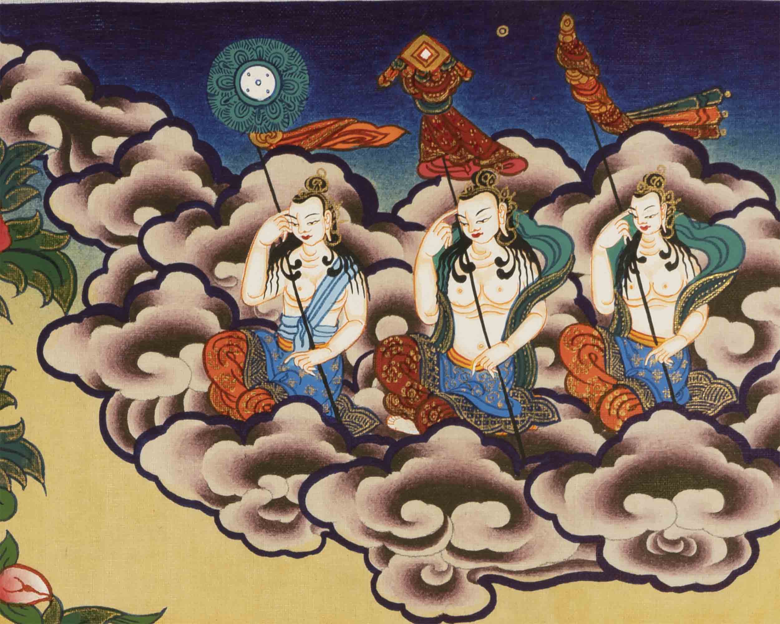 Buddhist Green Tara Thangka | Handpainted Artworks | Wall Decors