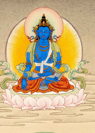 Buddha Akshobhya (Mitrupa) Thangka Print