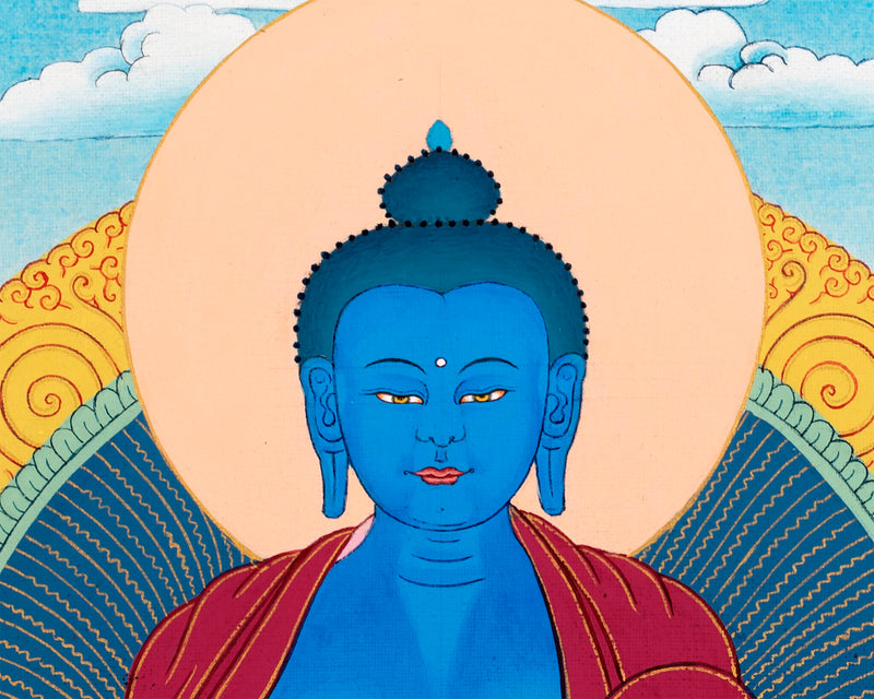 Blue Medicine Buddha | Thangka Art | Menla