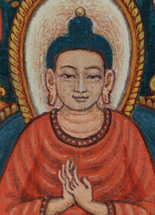 Sri Siddhartha Gautama Buddha Thangka Print | Historical Buddha Life Event On Cavnas