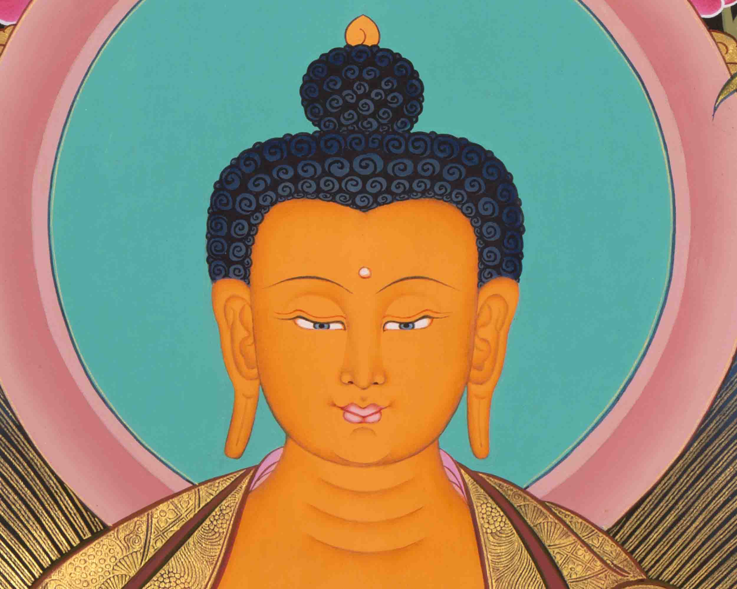 Gautama Buddha Thangka | Tibetan Buddhist Painting | Wall Decors