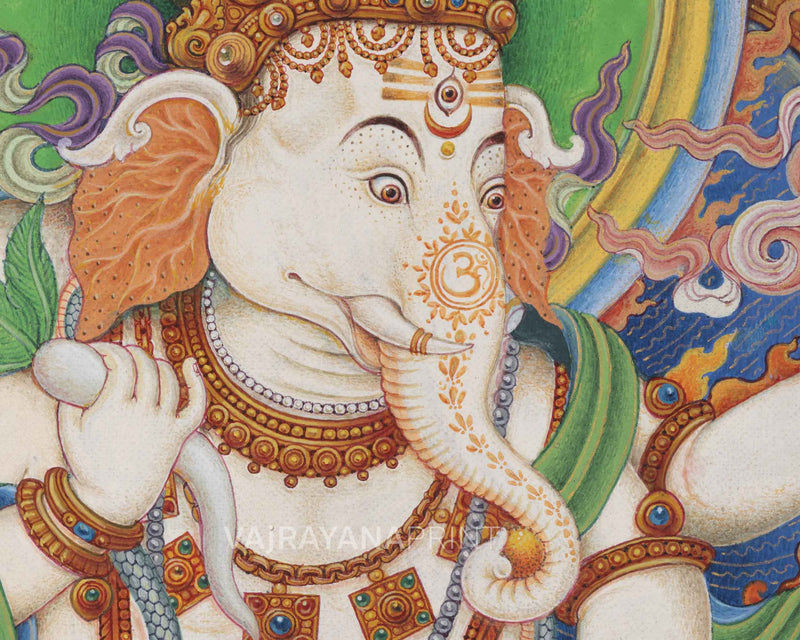 Jai Ganesh, The Elephant Deity | High-Quality Print For Ganesh Chaturthi, Room Decoration