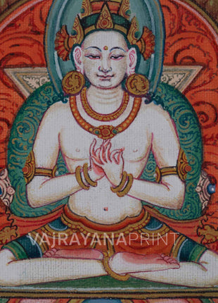 5 Buddhas Giclee Print For Meditation and Mindfuless | Punccha Buddha Canvas Art For Wall Decor