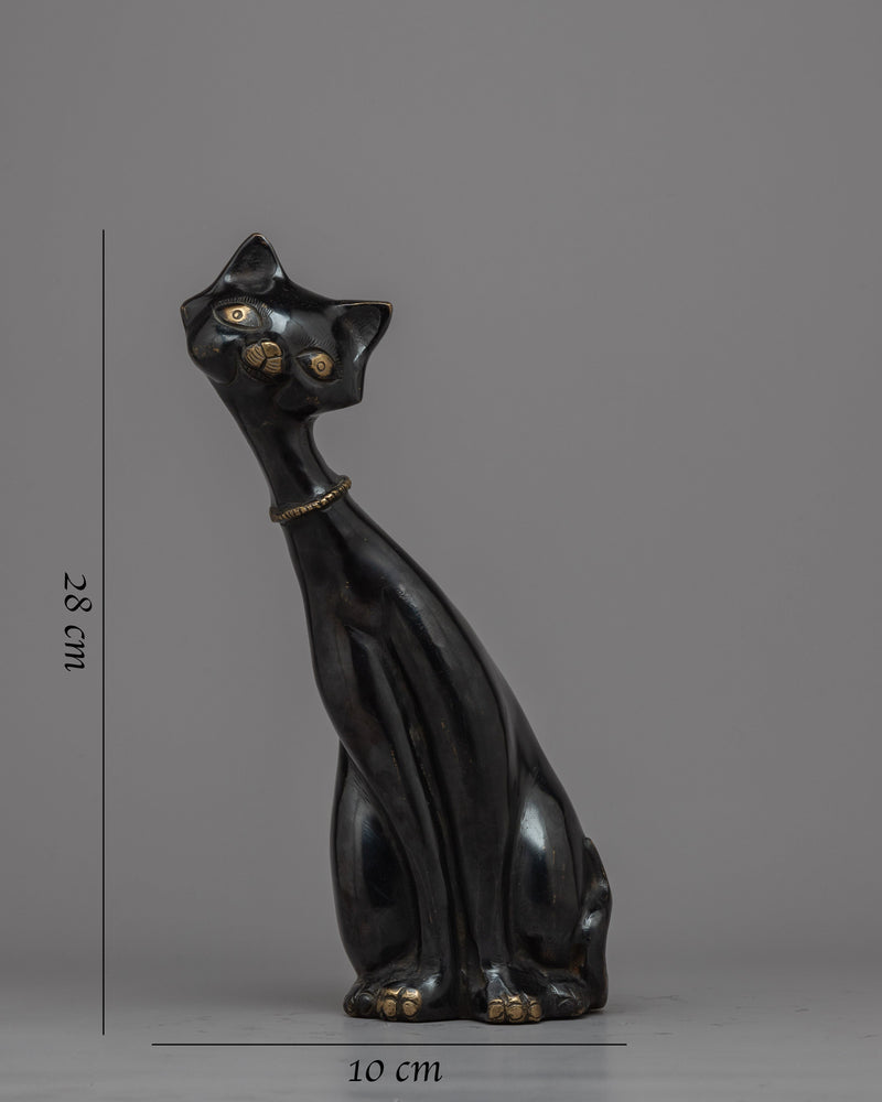 Black Cat Statue Set | Perfect for Cat Lovers