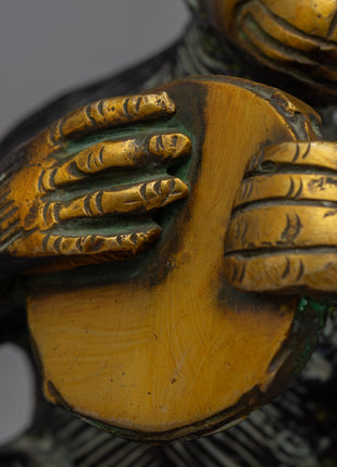 Brass Monkey Statue | Enhance Your Living Space with a Playful Monkey Statue