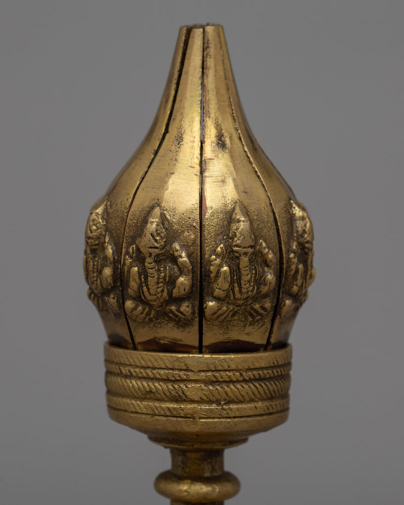 Brass Lotus Diya Butter Lamp | Symbol of Devotion and Light