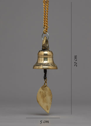 Brass Bell Hanging | Majestic Aura Bell with Exquisite Detailing for Luxury Spaces