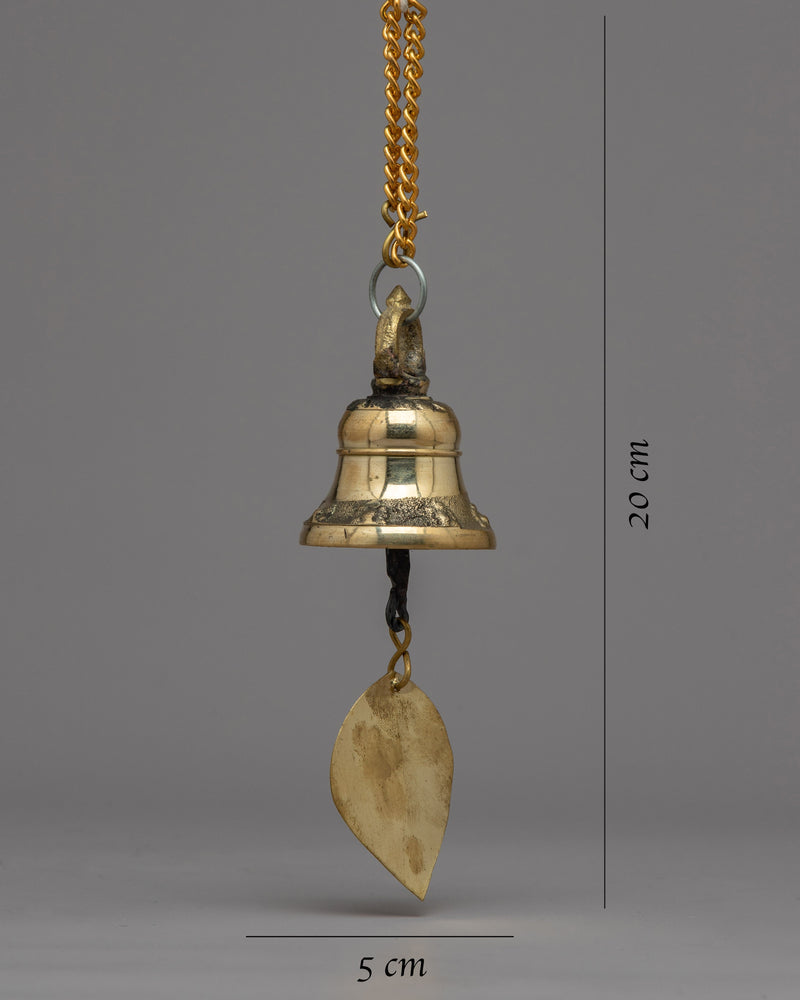 Brass Bell Hanging | Majestic Aura Bell with Exquisite Detailing for Luxury Spaces