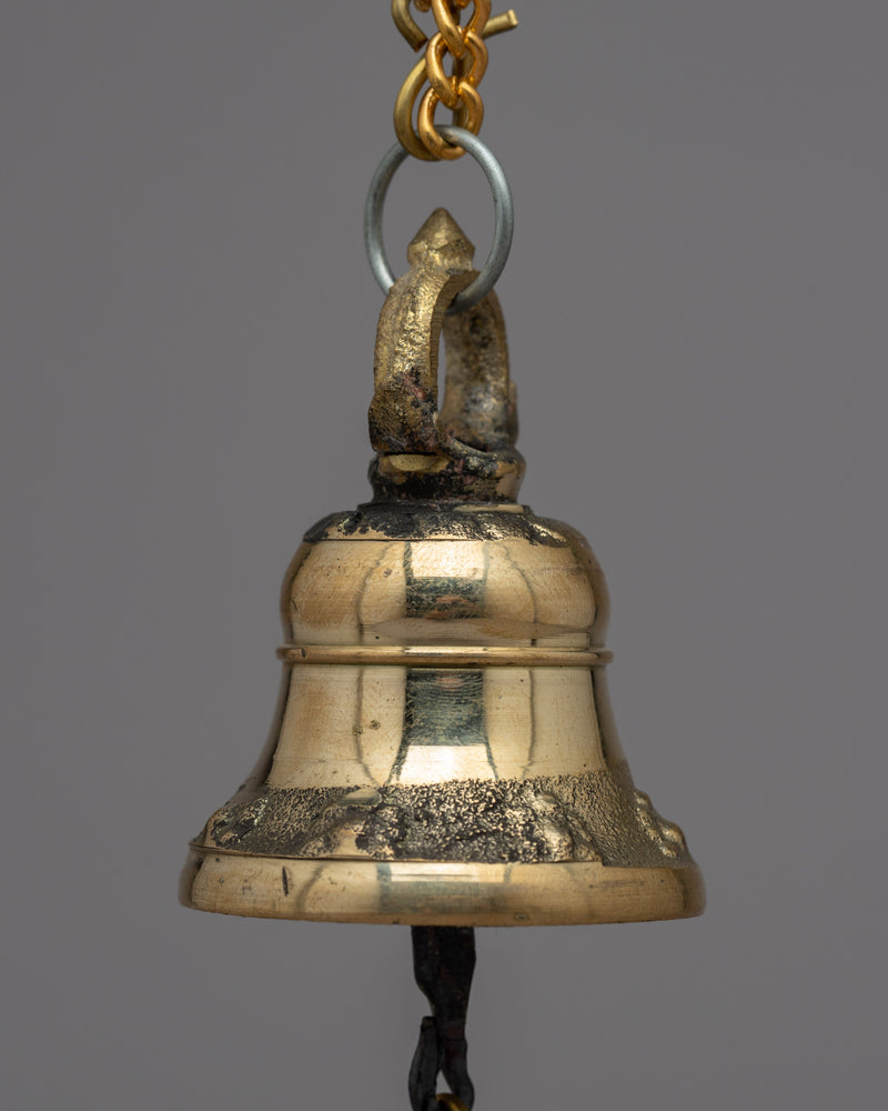 Brass Bell Hanging | Majestic Aura Bell with Exquisite Detailing for Luxury Spaces