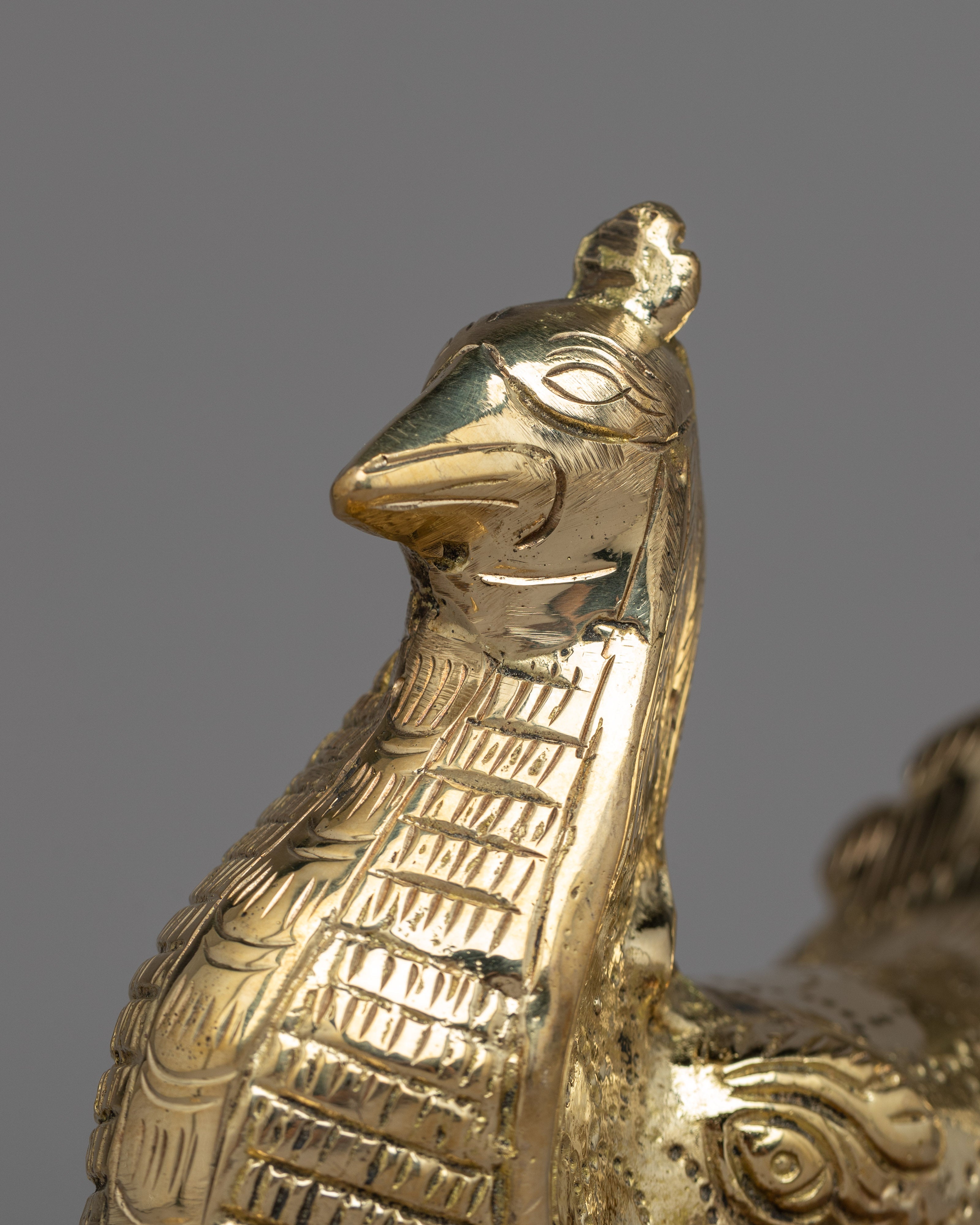 Brass Dhunge Dhara | Traditional Nepali Water Spout for Garden Decor