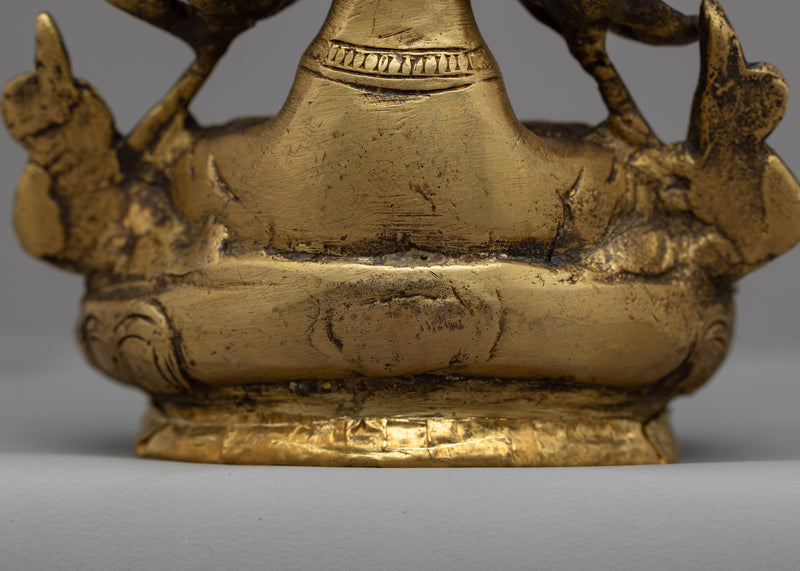 Chenresig Brass Statue | Divine Bodhisattva Sculpture for Spiritual Harmon
