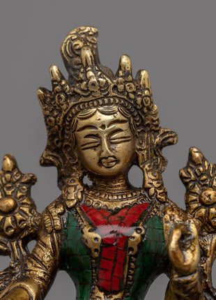 Sacred Arya Tara Statue | Beautifully Crafted Buddhist Deity of Enlightenment