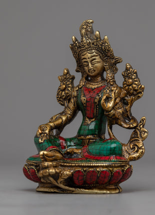 Sacred Arya Tara Statue | Beautifully Crafted Buddhist Deity of Enlightenment