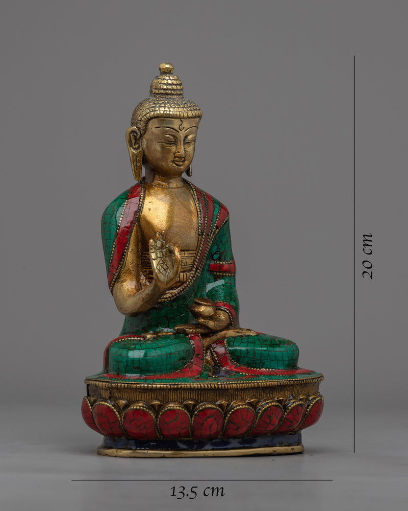 Amoghasiddhi Buddha Statue | Artistic Representation for Inner Peace & Strength