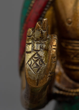 Amoghasiddhi Buddha Statue | Artistic Representation for Inner Peace & Strength