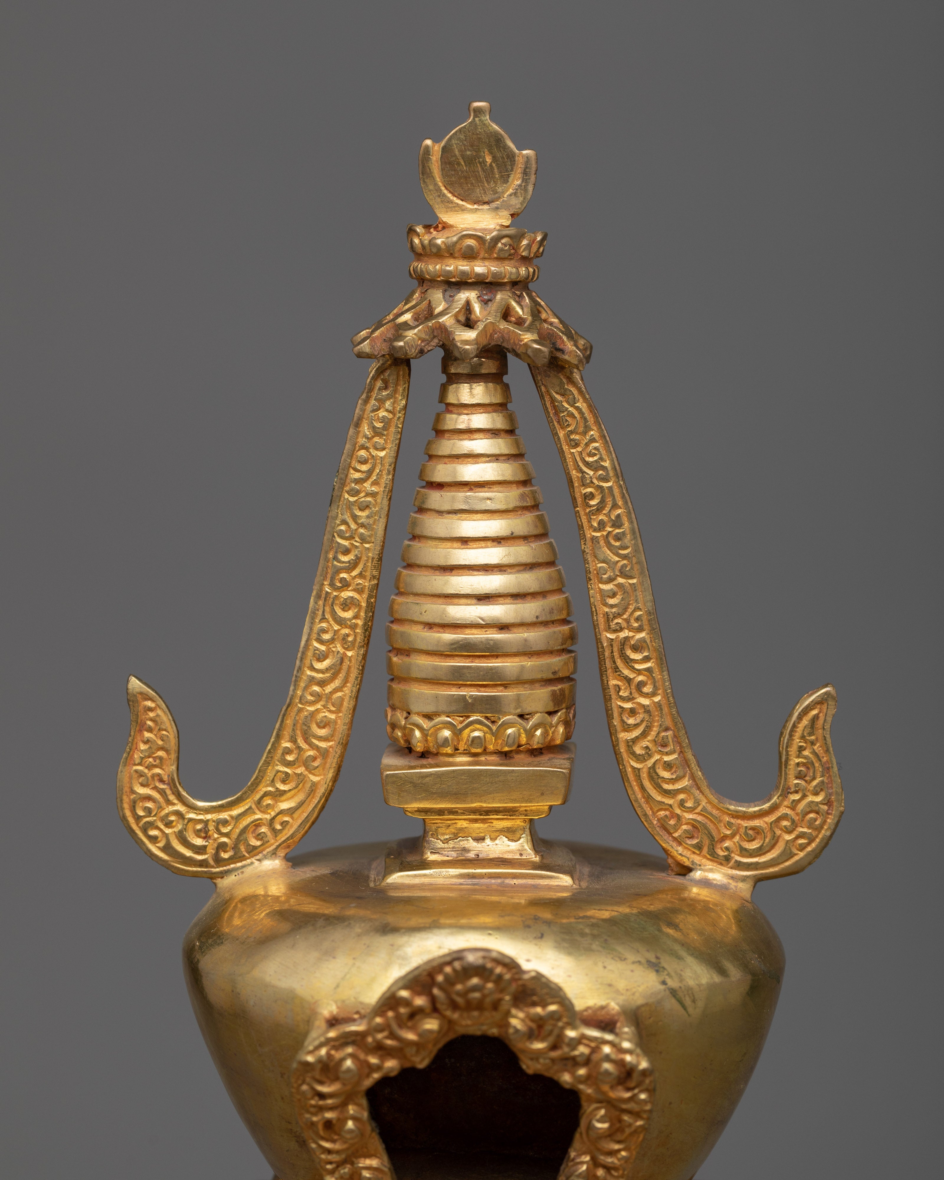 Spiritual Buddhist Stupa Set | Unique Handmade Artisan Sculptures
