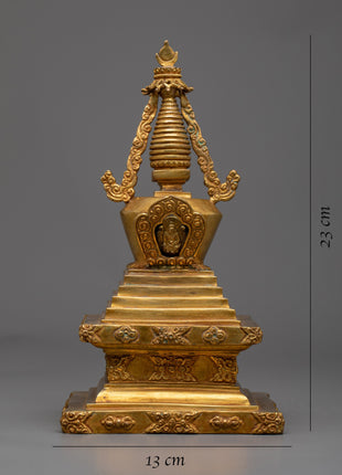 Buddhist Tibetan Stupa | acred Buddhist Decorative Piece