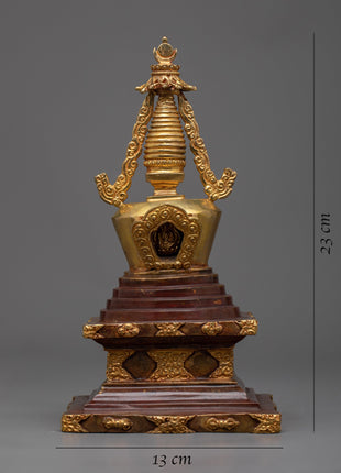 Buddhist Shrine Stupa | Traditional Handcrafted Buddhist Spiritual Art