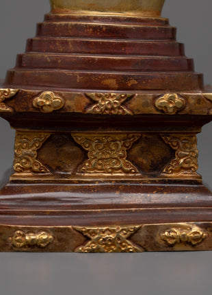 Buddhist Shrine Stupa | Traditional Handcrafted Buddhist Spiritual Art
