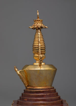 Buddhist Shrine Stupa | Traditional Handcrafted Buddhist Spiritual Art