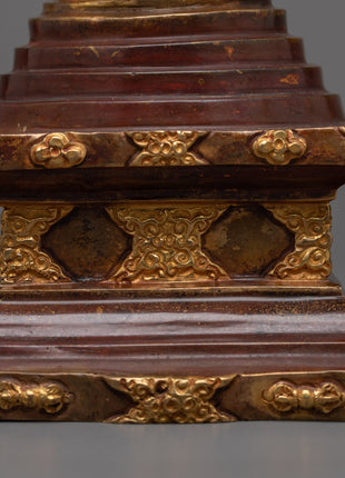 Buddhist Shrine Stupa | Traditional Handcrafted Buddhist Spiritual Art