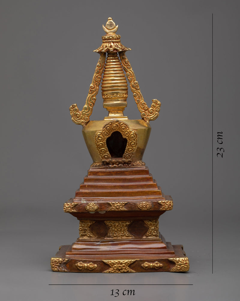 Buddha Stupa Statue | Traditional Handcrafted Spiritual Art