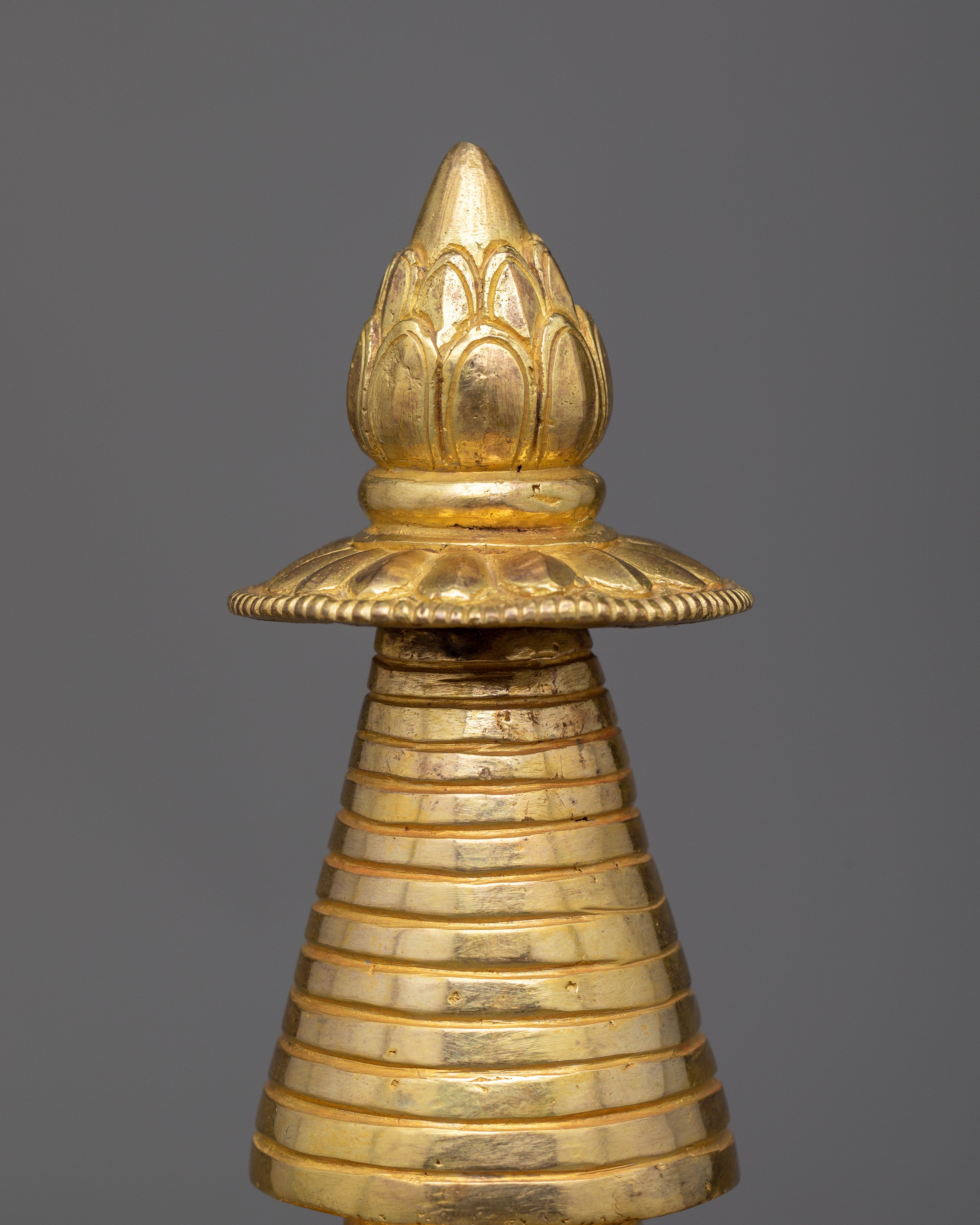 Tibetan Gold Stupa | Exquisite Artisan Crafted Spiritual Symbol