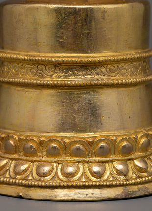 Tibetan Gold Stupa | Exquisite Artisan Crafted Spiritual Symbol