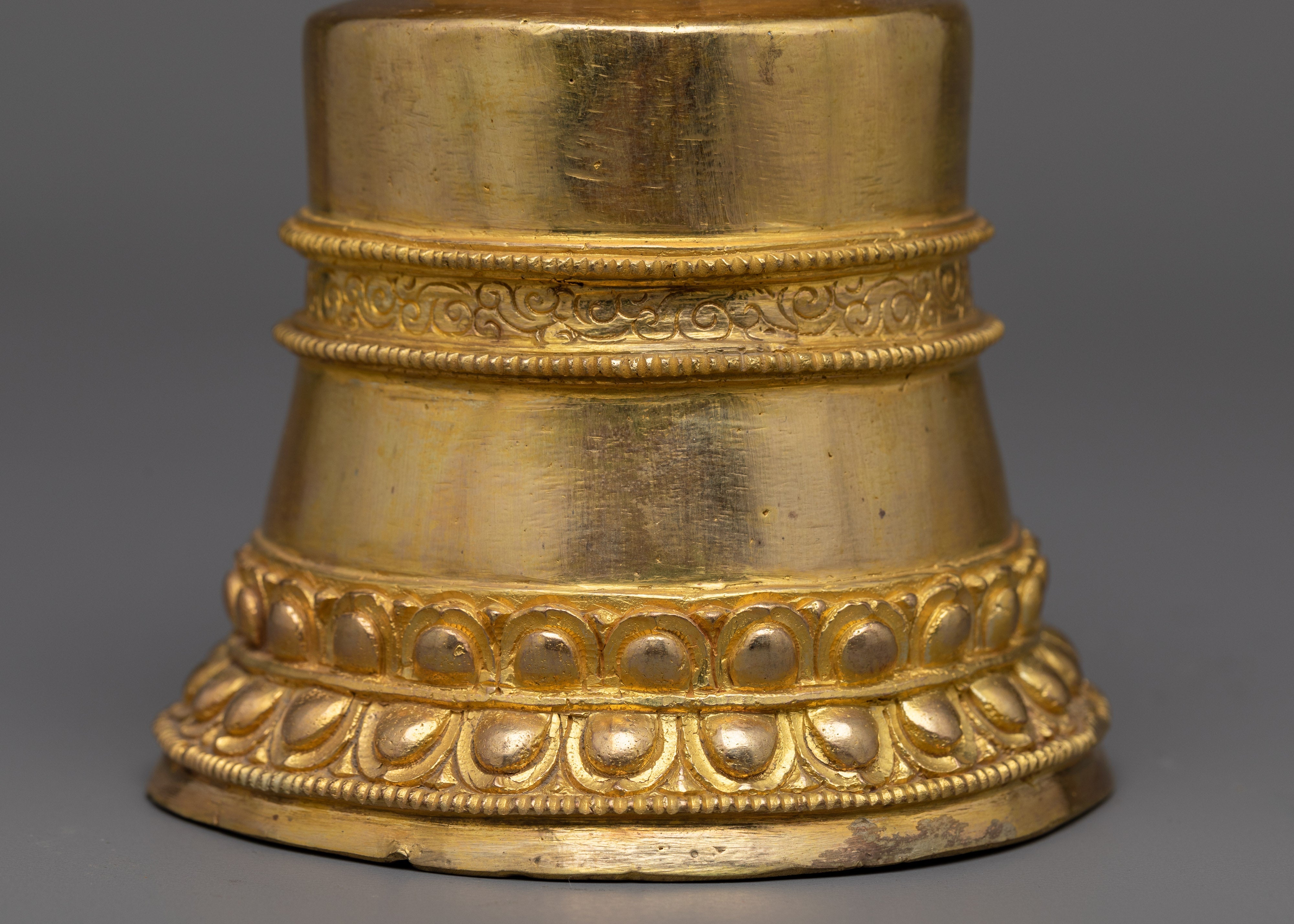 Tibetan Gold Stupa | Exquisite Artisan Crafted Spiritual Symbol