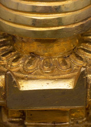 Tibetan Gold Stupa | Exquisite Artisan Crafted Spiritual Symbol