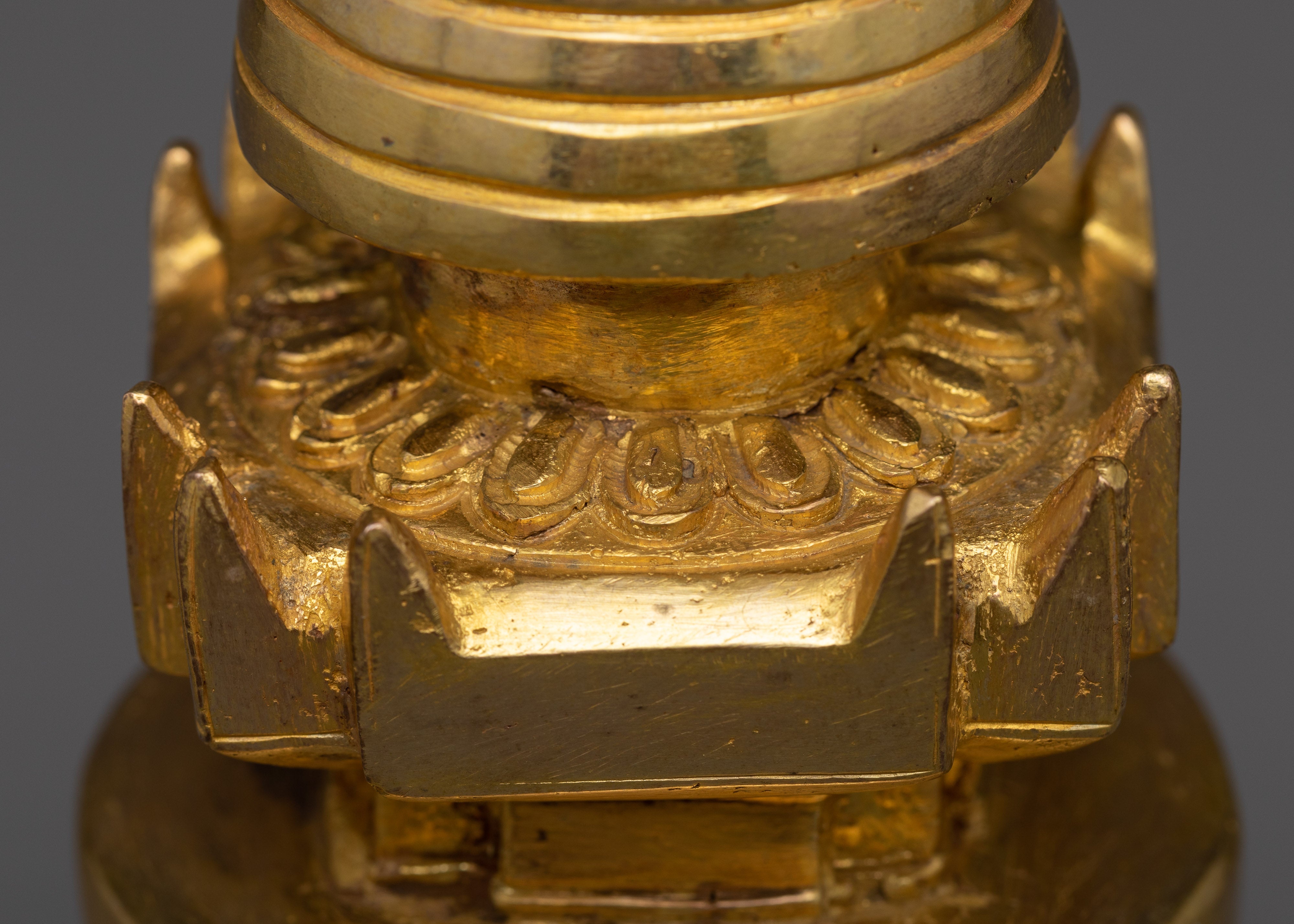 Tibetan Gold Stupa | Exquisite Artisan Crafted Spiritual Symbol