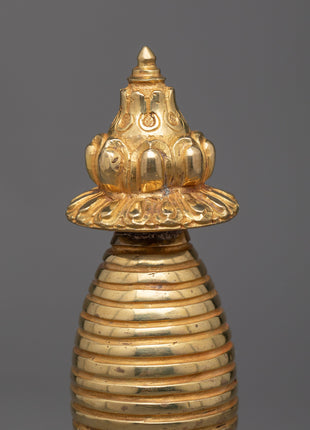 Hand-Carved Kadam Stupa | Elegant Symbol of Buddhist Wisdom