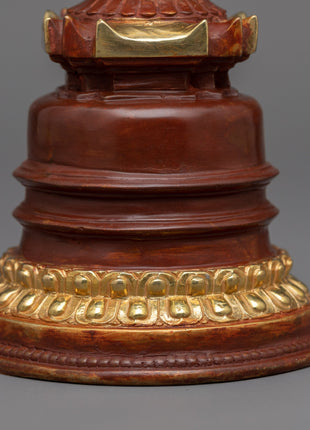 Hand-Carved Kadam Stupa | Elegant Symbol of Buddhist Wisdom