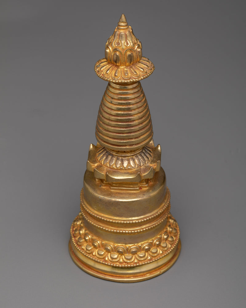 Handmade Stupa Statue | Artisanal Spiritual Decor for Reflection and Peace